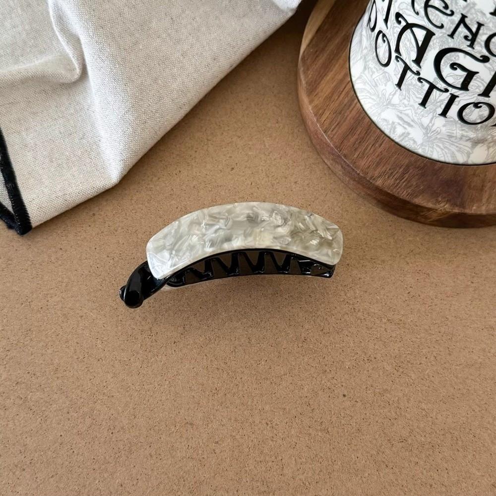 Spring Hinge Banana Hair Clip Curved Banana Shape Hair Barrette Hair Claw Clip Half up Styles