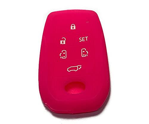 SNZ Toyota Key Cover Key Case Silicone 6 Button Alphard розовый