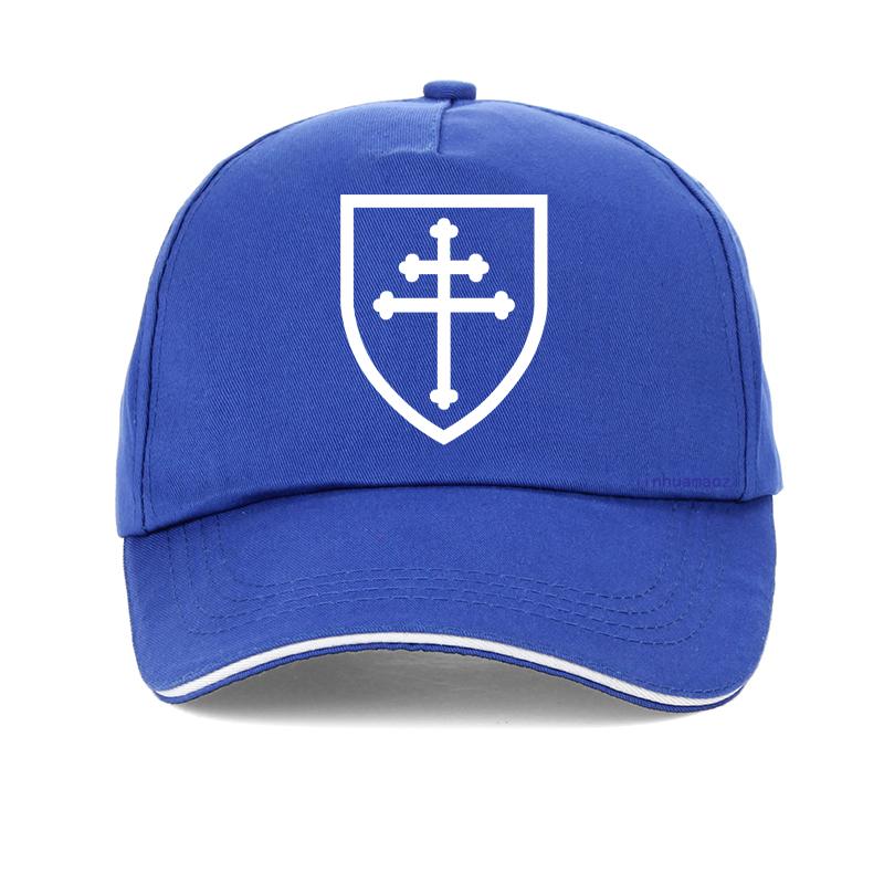 Classic Lorraine Cross Signet Men Hat Orthodox Cross Printing Baseball Cap Male Punk Style Adjustable Snapback Hats Gorra