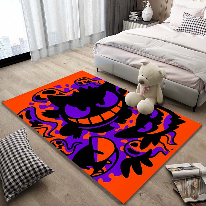Gengar Pattern Rug - Non-slip Kitchen and Outdoor Rug, Yoga Rug, Home and Bedroom Decor, Birthday Gift 60x90cm