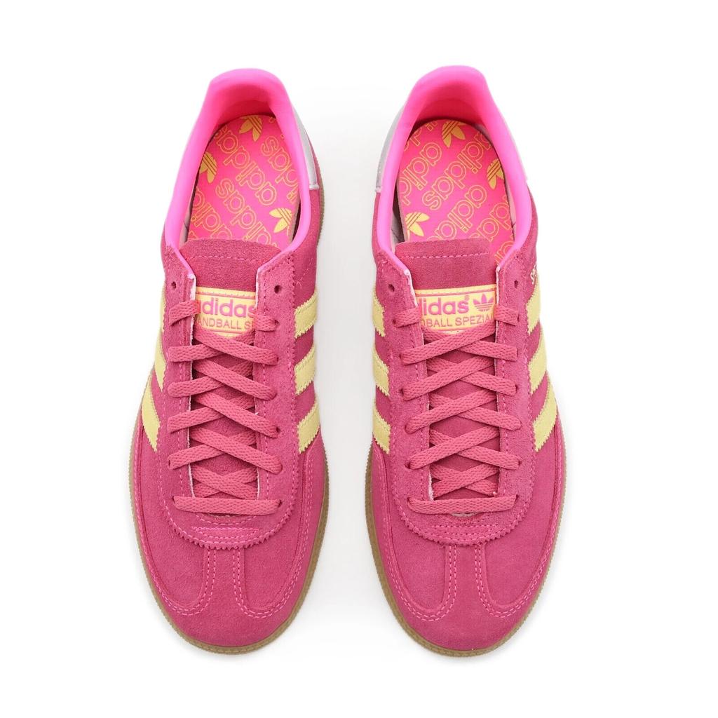 JI1407 Adidas Originals Handball Spezial Lucid Pink Almost Yellow Silver (Women'