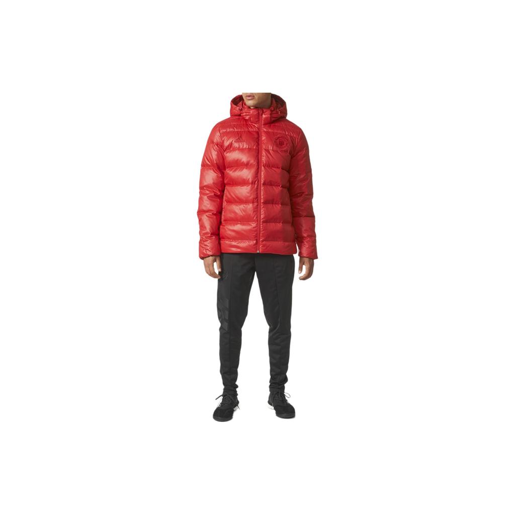 adidas Brand Logo Embroidered Plain Hooded Down Jacket Men Outerwear BR8847