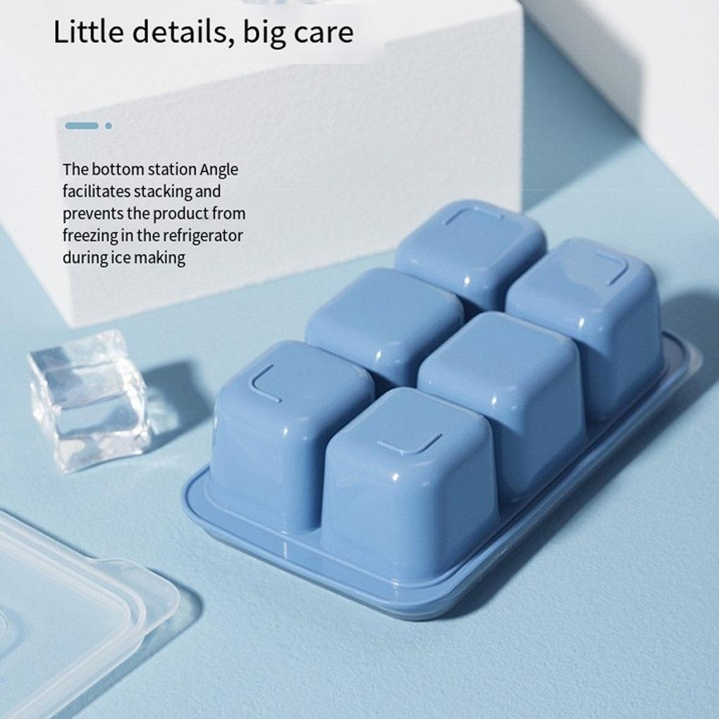 Confezione da 3 Stampini per Cubetti di Ghiaccio con Coperchio Ermetico Griglia a 6 Scomparti Frigorifero Ghiaccio Stampo DIY Riutilizzabile Fatto in Casa Fornitura Kitchen Club