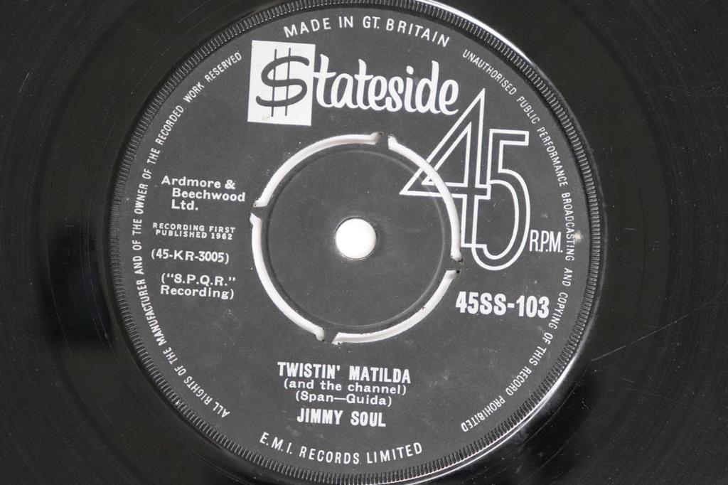 7-Zoll-Schallplatte JIMMY SOUL - Twistin' Matilda (Und Der Kanal) 45SS103 STATESIDE 1962 UK Soul/Funk Gebraucht