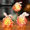 Mid-Autumn Festival Luminous Rabbit Flower Lantern DIY Kit for Kids