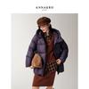 JZ ANNACCO Women's "Cloud Puff" O-shape Hooded Long Duck Down Jacket