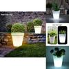 Solar Garden Planter Light With Waterproof Led Lamp For Yard And Patio Decor