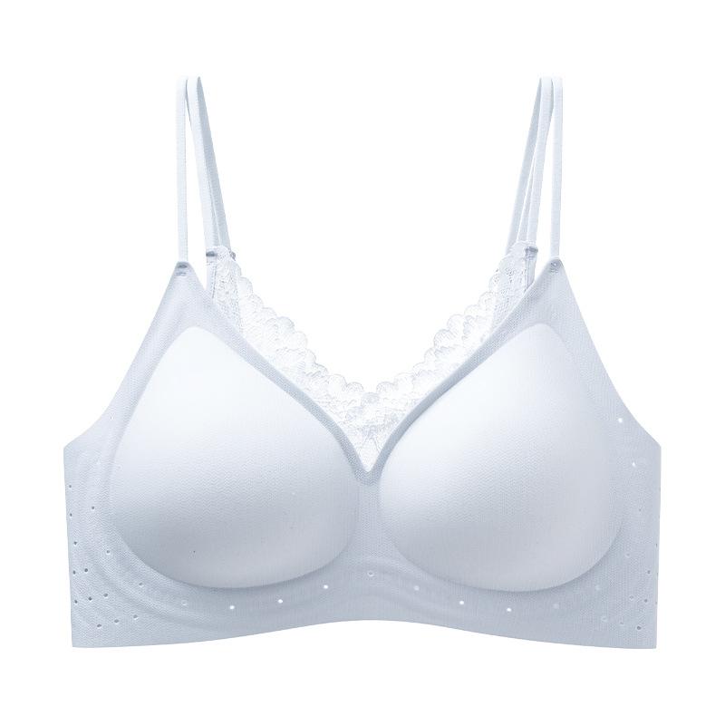 New French Seamless Nude Soft Support Soft and Comfortable Skin Fixing Cup Breathable Women's Bra