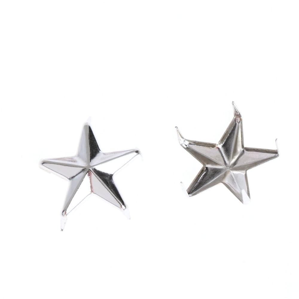 For Hat,Bag,Clothes Spikes Spots Nailhead Star Rivets Garment Supplies Sewing Decor DIY Studs