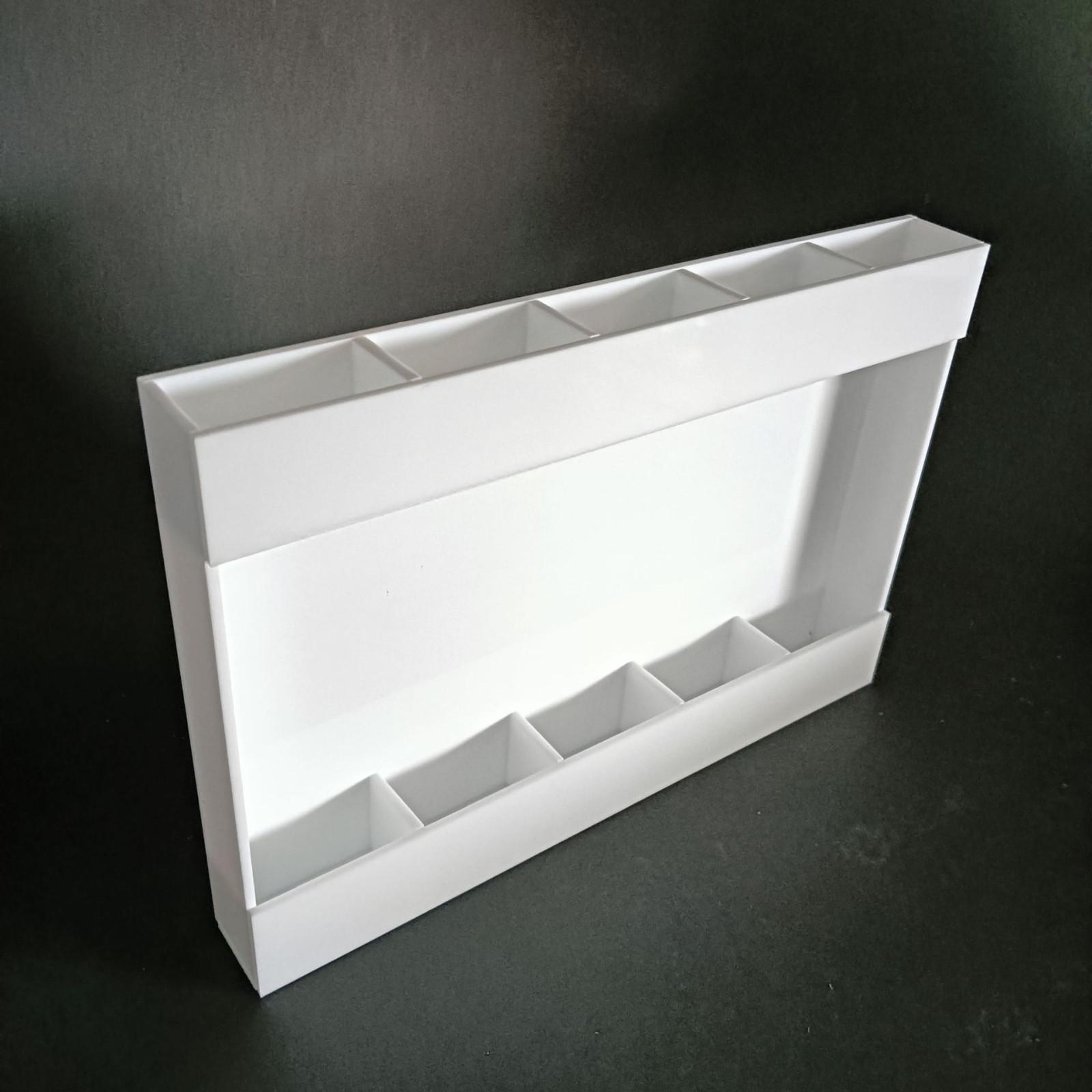 

Большой акриловый держатель для соломинок для шкафов с клейкой основой, многоразовая коробка для хранения стеклянных соломинок для кухонной столешницы, дверцы шкафа One Size белый