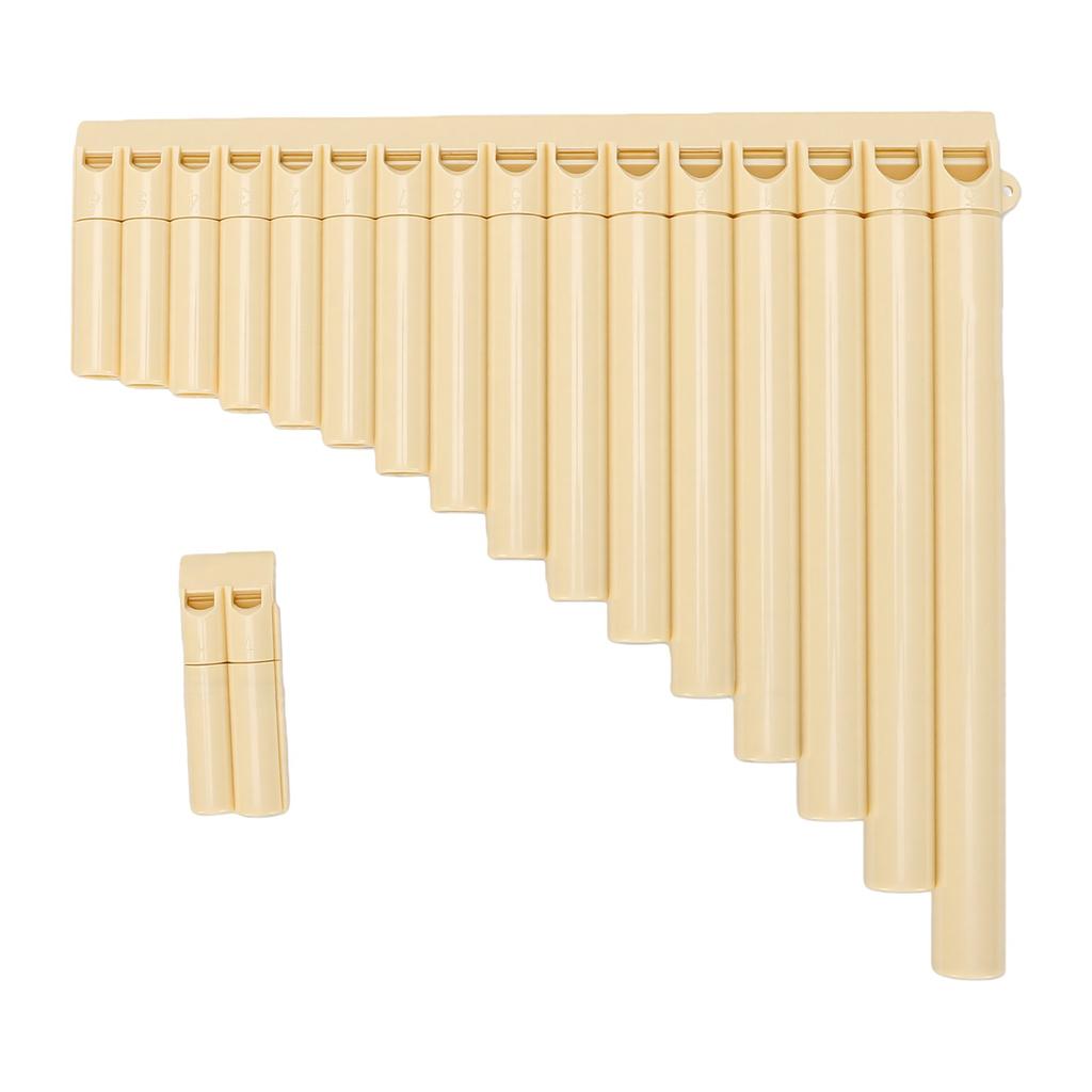 16 Pijpen C Toets Panfluit Traditioneel Chinees Instrument Heldere Klank Panfluit Voor Beginners Professionele Muzikanten Beige