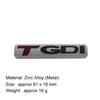 3D TGDI Letters Logo Car Sticker Tail Bumper Badge Auto Rear Trunk Emblem Accessories