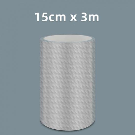 Universal Carbon Fiber Patterned Clear Transparent Car Door Sill Tape Sticker