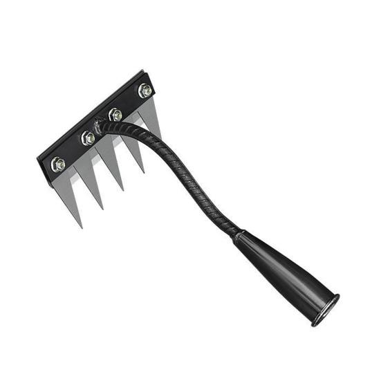 Съемные садовые грабли из марганцевой стали, ручной грабли для удаления сорняков, для рыхления почвы и сгребания травы во дворе и саду S
