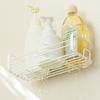 Wall Mounted Shower Drain Basket Punch Free Shampoo Storage Holder Cosmetic Rack  for Home