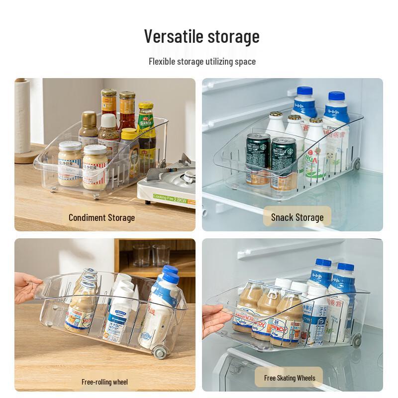 Japanese Style Refrigerator Storage Box with Drainer