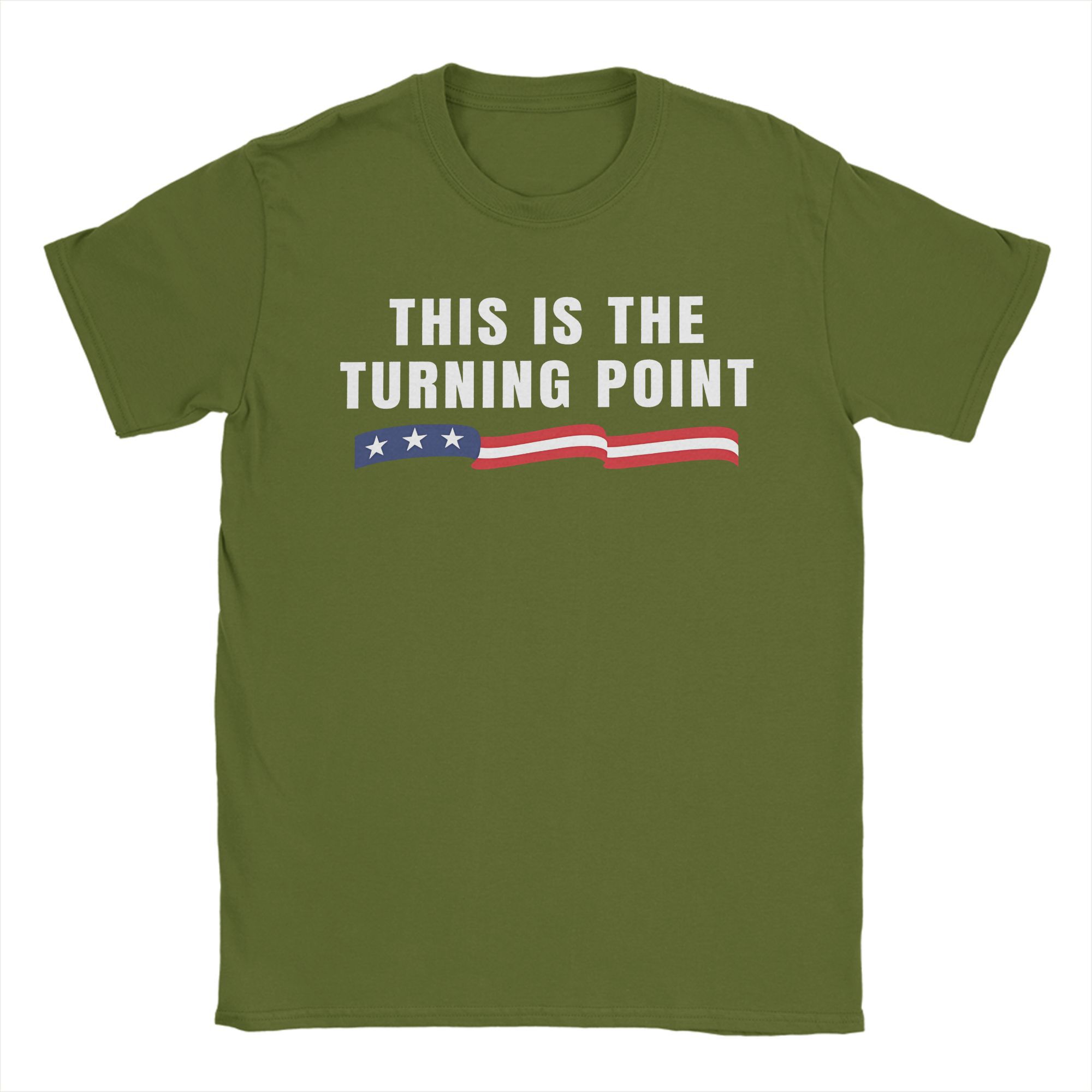 

Men This is the Turning Point T Shirts Charlie Kirk Tops Short Sleeves T Shirt O Neck Harajuku Casual Tee Shirt Plus Size 4XL
