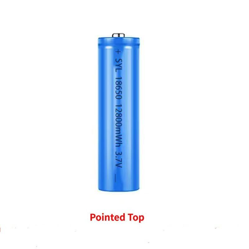 3.7V High Capacity 18650 12800mWh Lithium Battery for Flashlight PowerBank Fan