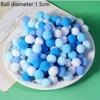 1 balení Vánoční barvy Pomponové kožešinové kuličky Makronkové barvy DIY Plyšová kulička DIY Pom Pom kulička Svatba