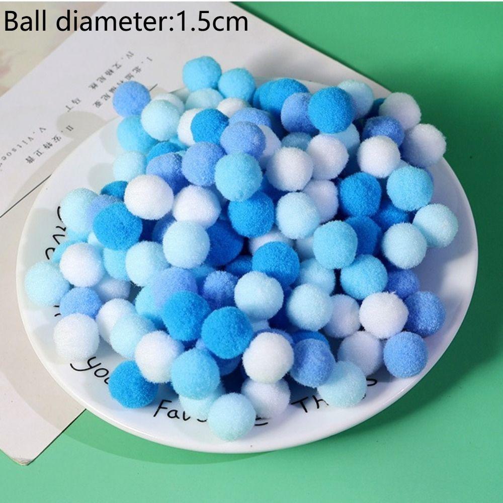 1 balení Vánoční barvy Pomponové kožešinové kuličky Makronkové barvy DIY Plyšová kulička DIY Pom Pom kulička Svatba