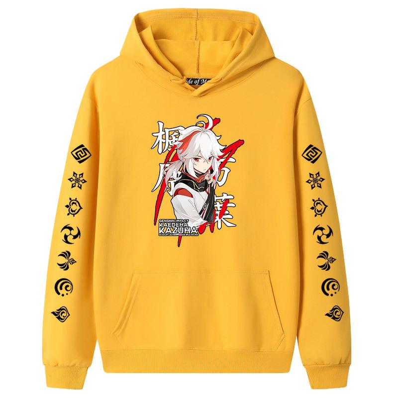 Genshin Impact Mobile Tour Character Maple Yuanwanye hettegenser Langermet genser for menn og kvinner Par Mote Topp fortykket