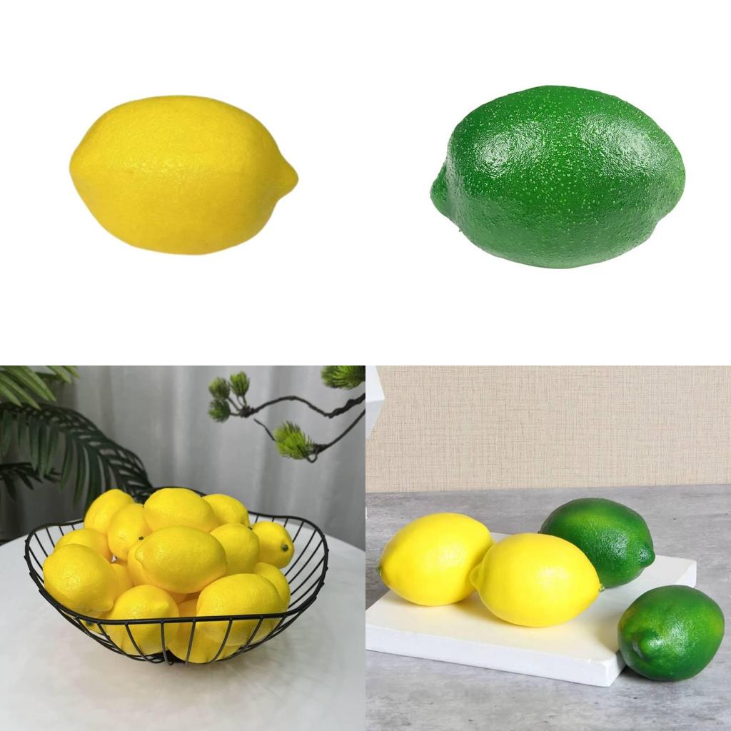 Simulation Fruit Artificial Lemon For Photography Prop And Furniture Decoration