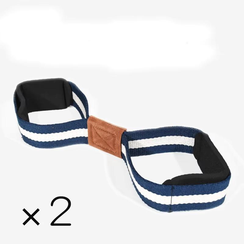 2026 Custom Logo Polyester Workout Padded Powerlifting Heavy Duty Gym Weightlifting Deadlift Figure 8 Lifting Straps