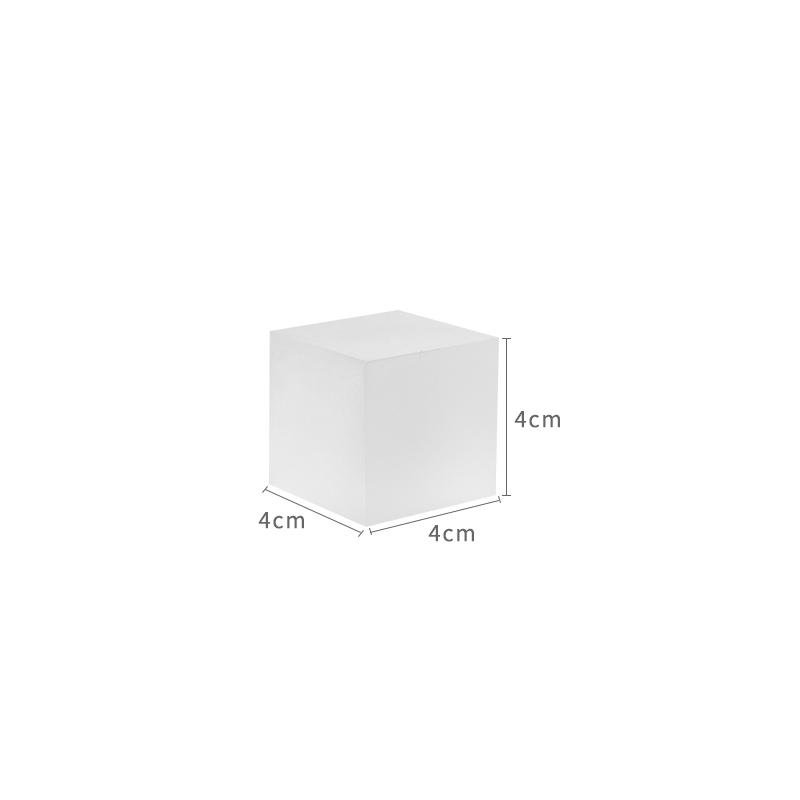 

1pc Frosted Acrylic Display Block Clear Acrylic Square Display Cube Stand Holder for Ring Jewelry Ornament Dessert Party Display