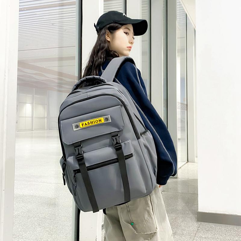 Bărbați Rucsac de călătorie de capacitate mare Femei ghiozdan pentru elevi de gimnaziu Rucsac de culoare solidă