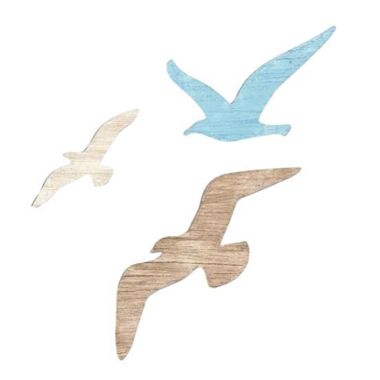 Wood Fish Wall Decor Rustic Coastal Beach Blue Fish Wall Art Nautical Wall Hanging Sculpture for Lake House Bathroom Bedroom Decor