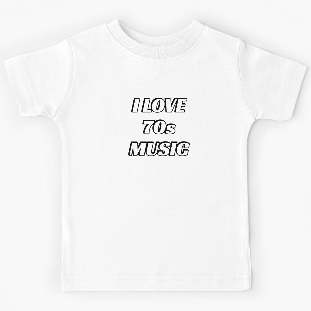I love 70s music purple retro nostalgia Kids T-Shirt 120