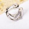 New Hot Brand Vintage Zircon Earrings for Women Luxury Jewelry Fashion Vine Type Designer Eardrop Pure 925 Sliver Clip Earrings