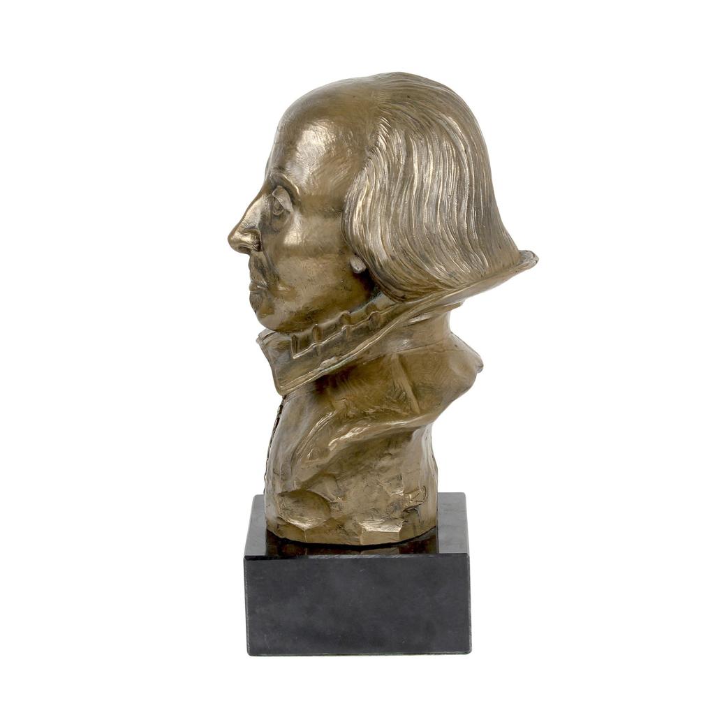 William Shakespeare - marble bust, statuette of a famous person, decoration for office, school, and hotel by the Art-Dog brand