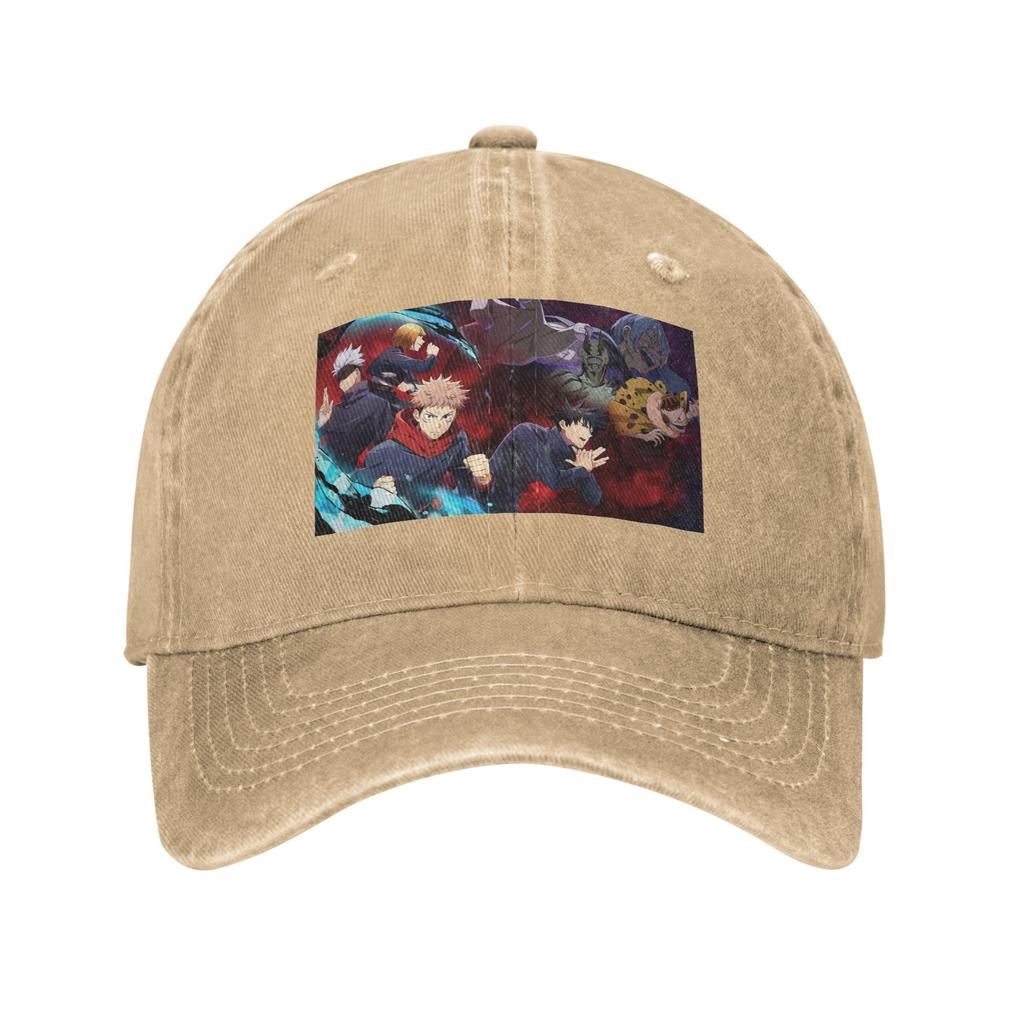 Megumi Besto Friendo Jujutsu Kaisen Sukuna Anime Gewaschene Jeans-Kappe Lässige Baseballkappen Mütze Sommer Unisex Baseballkappen