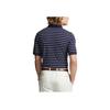 Polo Ralph Lauren SS24 Striped Small Pony Embroidered Short Sleeve Polo Shirt Men tops Navy-Blue MNPOKNI1N822113-410