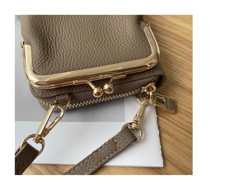 2025 Versatile Stylish Cowhide Crossbody Phone Bag – Fashionable Work Essential