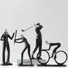 Decor Desktop Ornaments Sports Figure Sculpture Resin Crafts Figure Sculpture Character Ornaments