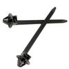 Quick Release Cable Zip Ties Cable Clips for Vehicle Wire Securing Easy Installation Nylon Fasteners Black