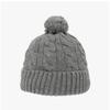 Kangol K4460sm Grey Cable Knit Pom Pom Beanie