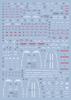 HG RG MG PG RE HiRM Robot MS Decals MG Mobile Suit Gundam ZZ Enhanced Double Zeta Gundam Fluorescent!! Detail-Up Water-Transfer (for 1/100 Ver.Ka)