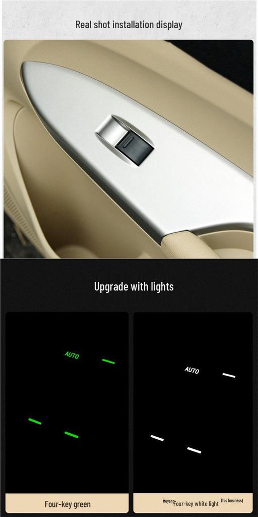 BYD F3 Window Lifter Switch: Left Front & Rear Door Button Assembly, F3R/L3 Accessories