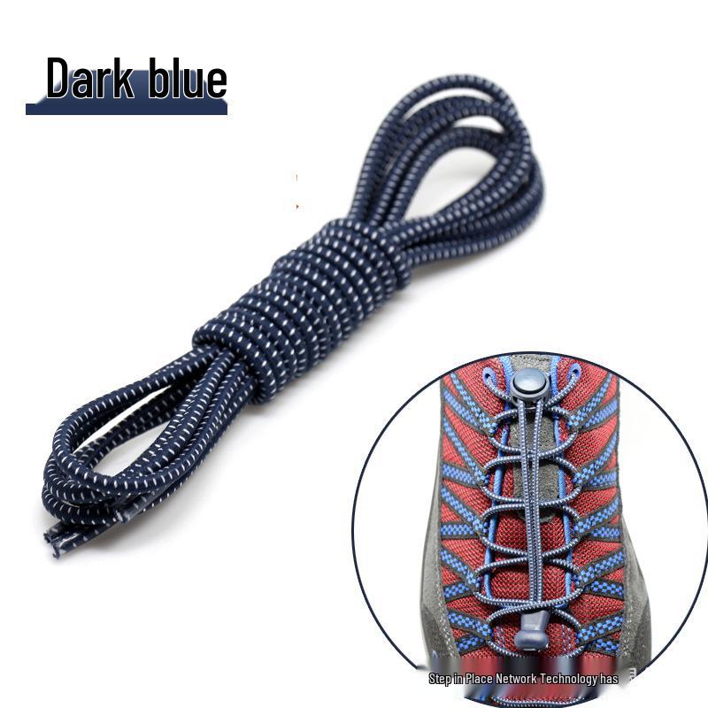 No-Tie Elastic Shoelaces with Buckle for Adults & Kids - Black, White & Color Options