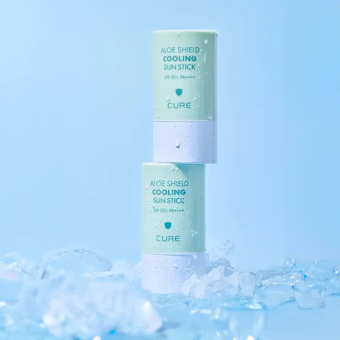 [1+1] Kim Jung Moon Aloe Cure Aloe Shield Kühlender Minz-Sonnenstift 23g (Beruhigende Sonnencreme)