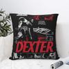 Fronha de almofada com estampa de Dexter Morgan capa de almofada fronha decoração de quarto Y2K adequada para decoração de almofada de sofá na sala de estar