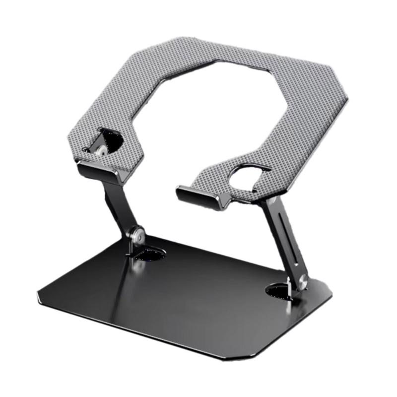Metal Laptop Holder Stand with Double Arm Designing Desktop Cooling Bracket for Gaming and Home Office Use