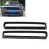 2 Pcs Front Grille Cover Trim Car Adaptations Replacement for     2015‑2021