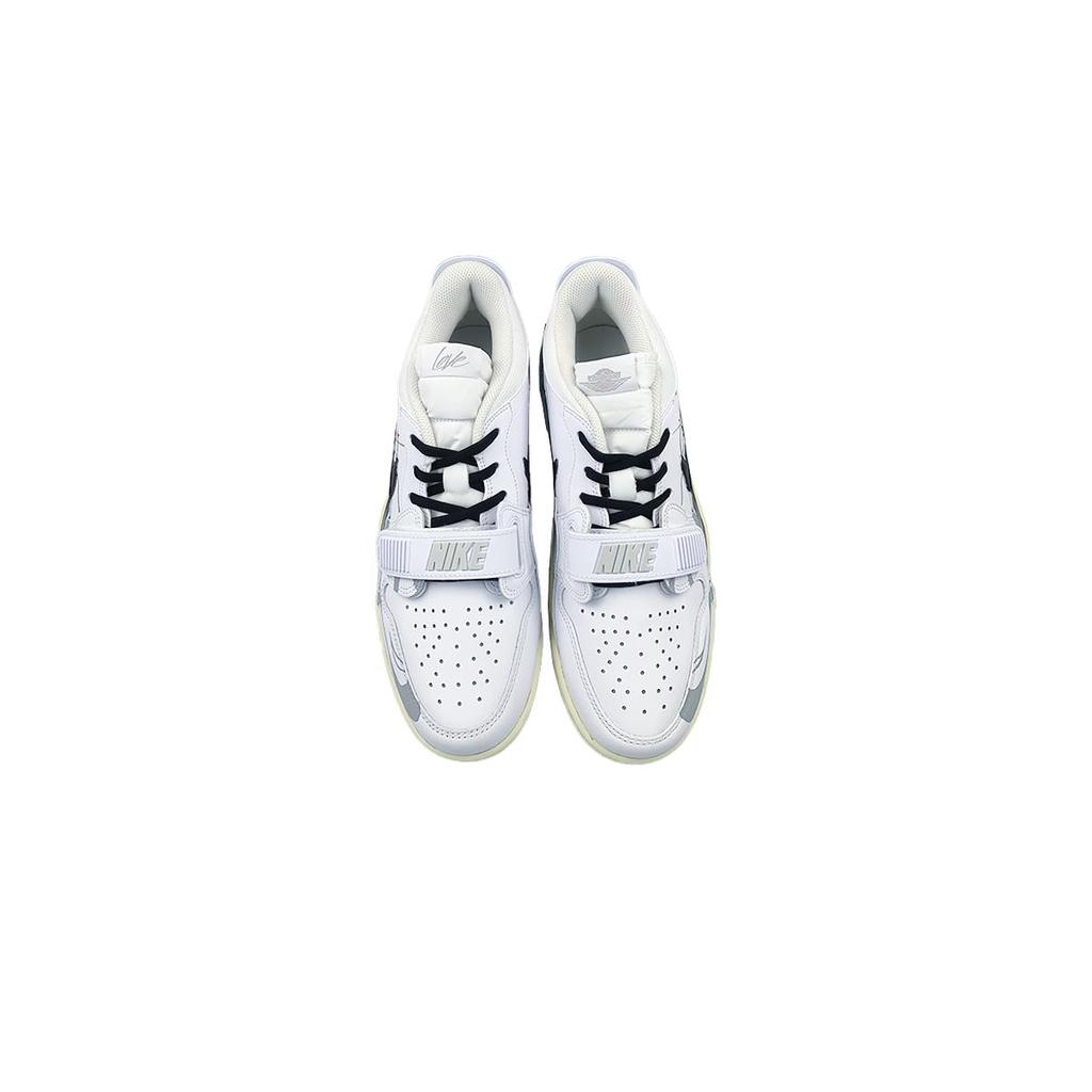 Jordan Legacy 312 Slip Resistant Abrasion Resistant Low top Vintage Basketball Shoes Men's Black White Gray HJ9199-111(Team652-312)