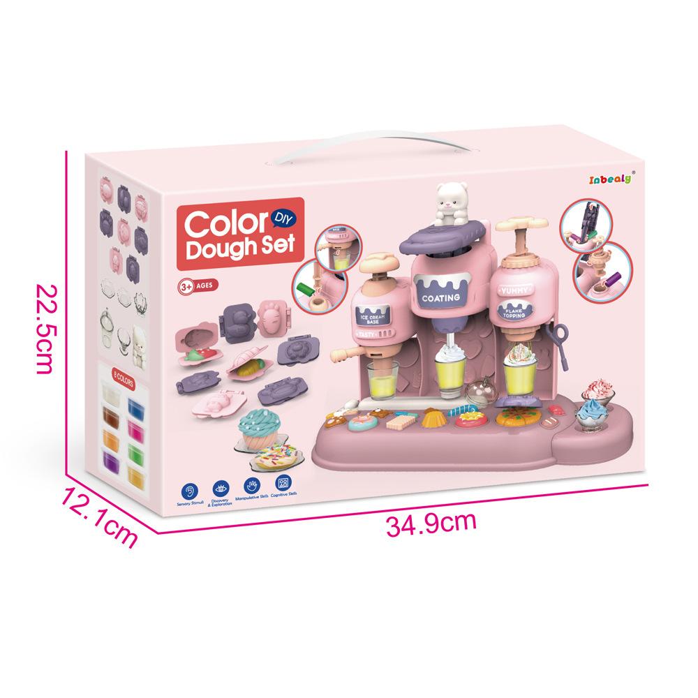 Large Ice Cream Sushi Colored Clay Play-Dough Toy, Children'S Ultra-Light Clay Tool Mold Set Batch