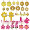 Pink Flower Oil Drop Korean Keychain & Bracelet Pendants