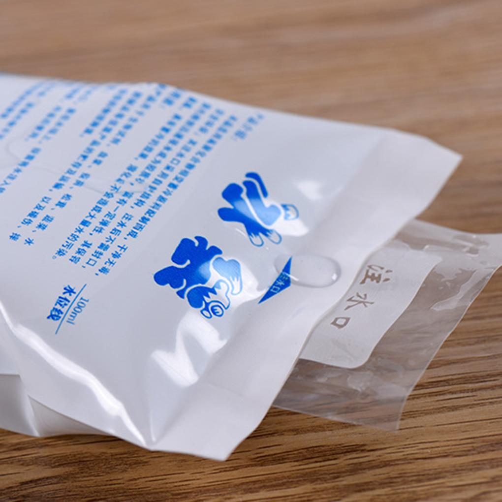 10pcs Ice Bag Insulated Reusable Dry Cold Ice Pack Cooler Bag for Food Can Wine 1000ml